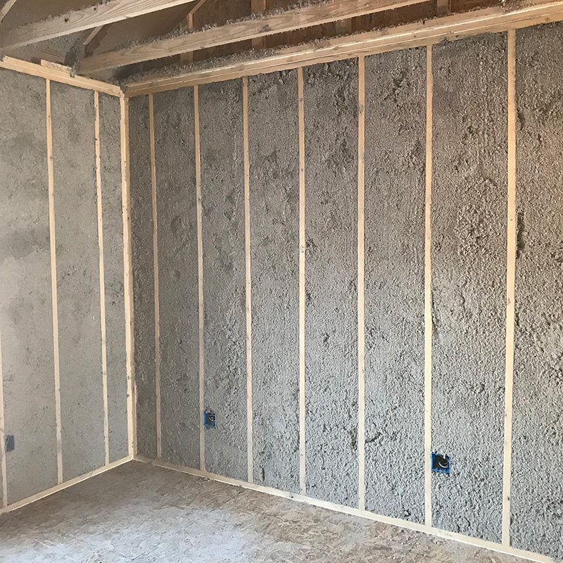cellulose insulation in interior walls