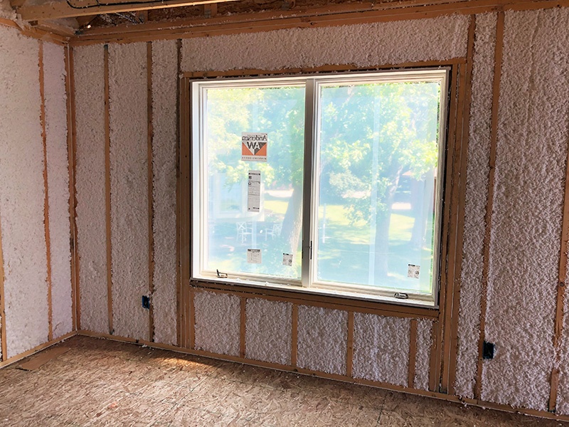 JM Spider insulation installed in exterior walls