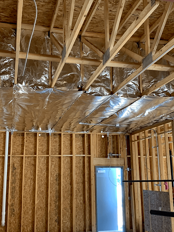 Commercial insulation install in Grand Rapids, Michigan.